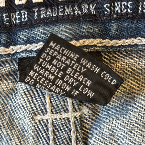 Vintage 90’s Y2K Enyse Baggy Jorts Jean Shorts Medium Blue Wash Fade Cotton 34 - Picture 11 of 11